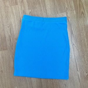 womens blue mini skirt